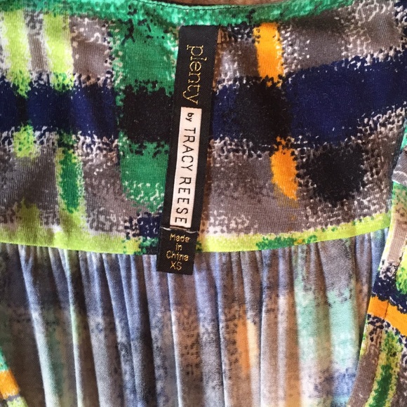 Plenty by Tracy Reese Aven green print dress - Picture 3 of 3